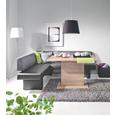 Eckbank in Schwarz/anthrazit - Schwarz/Grau, MODERN, Kunststoff/Textil (168/82/209cm) - premium living