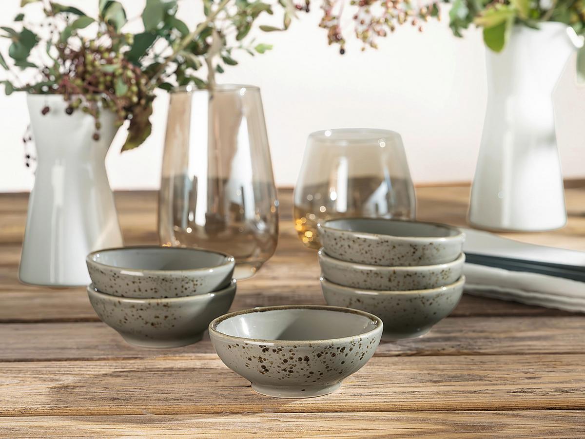 Dipschalenset 22079 Nature Collection - Grau, Trend, Keramik (8cm) - Creatable