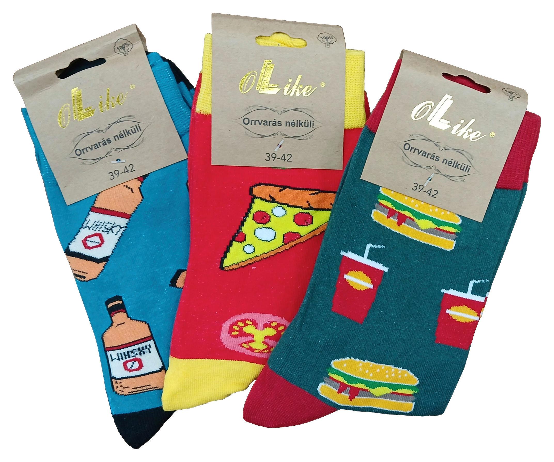 Női/férfi Zokni Többféle - sárga/pasztellkék, textil