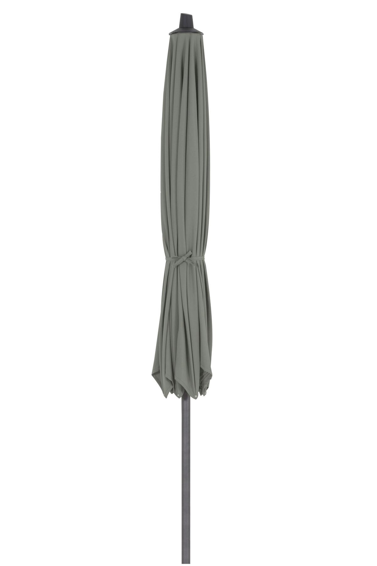 Sonnenschirm Ø 300 H: 238 cm Anthrazit/Olivgrün - Anthrazit/Olivgrün, KONVENTIONELL, Textil/Metall (300/300cm) - Siena Garden
