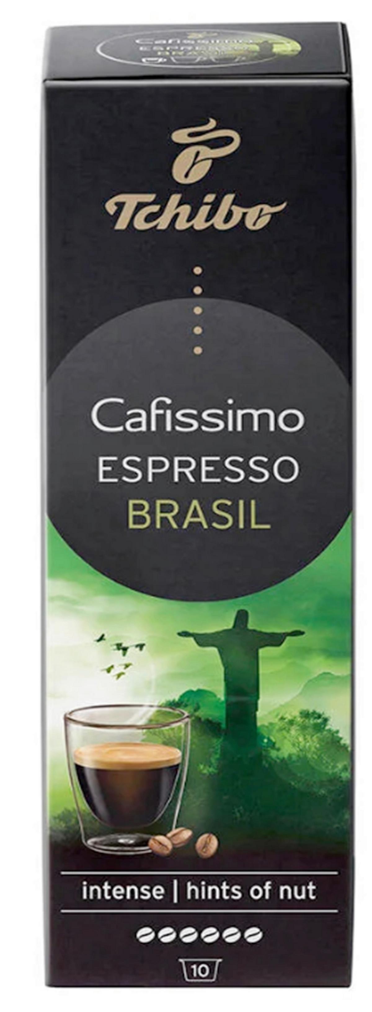Kávékapszula Tchibo Barista Espresso Brasil - világoszöld, papír (0,075kg)