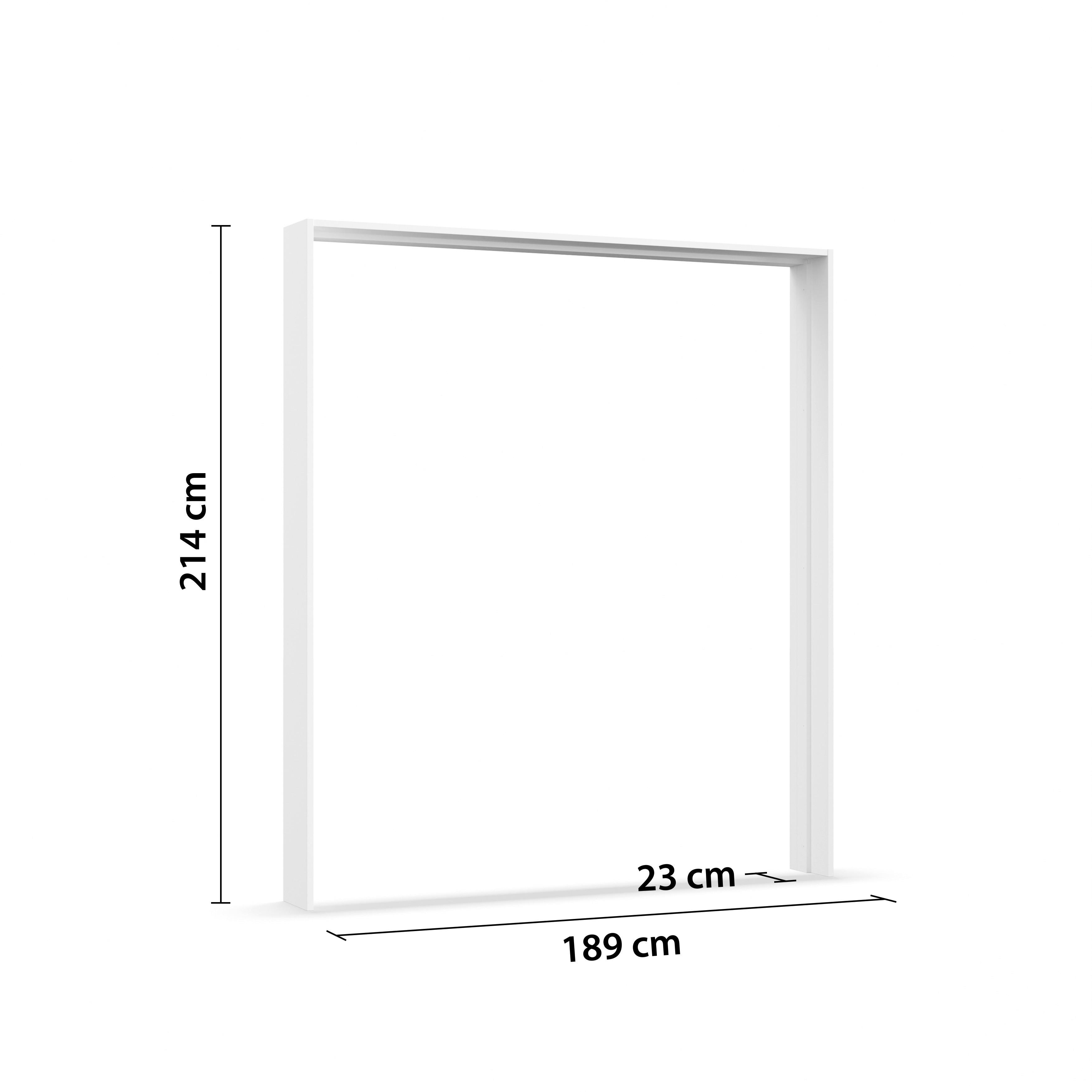 Passerpartout Elara Weiss - Weiss, Konventionell, Holzwerkstoff (189/214/23cm) - Premium Living