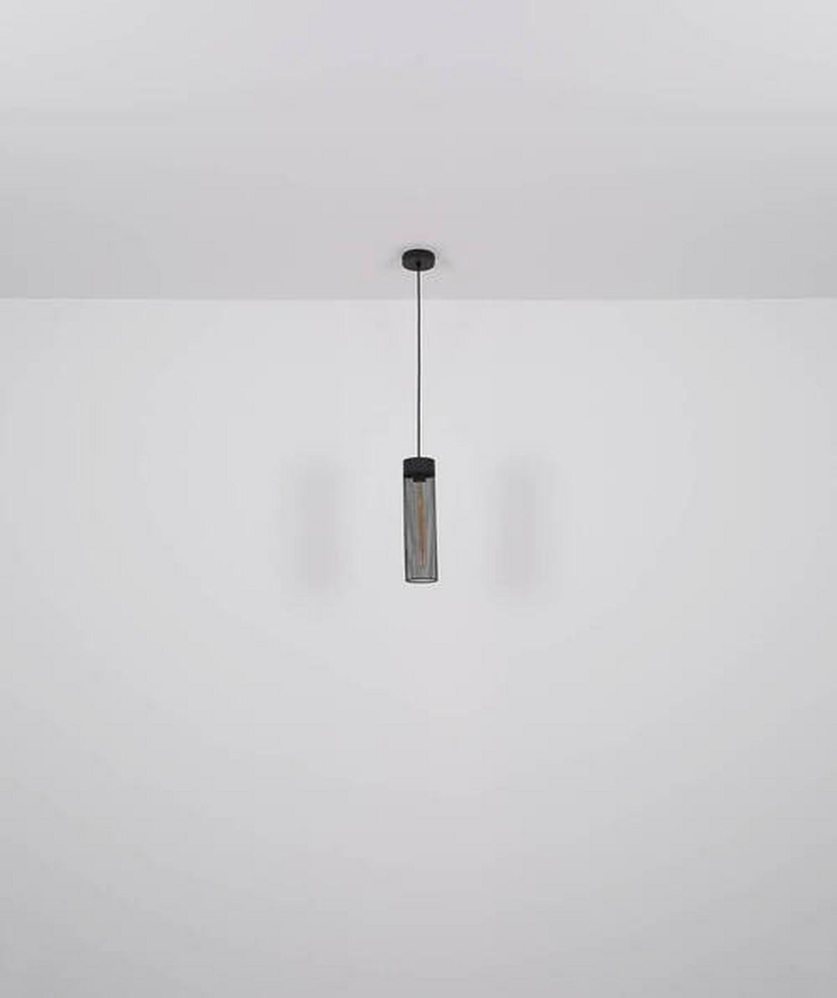 Hängeleuchte Hans Schwarz matt max. 40Watt - Schwarz, Design, Metall (10/120cm) - Globo