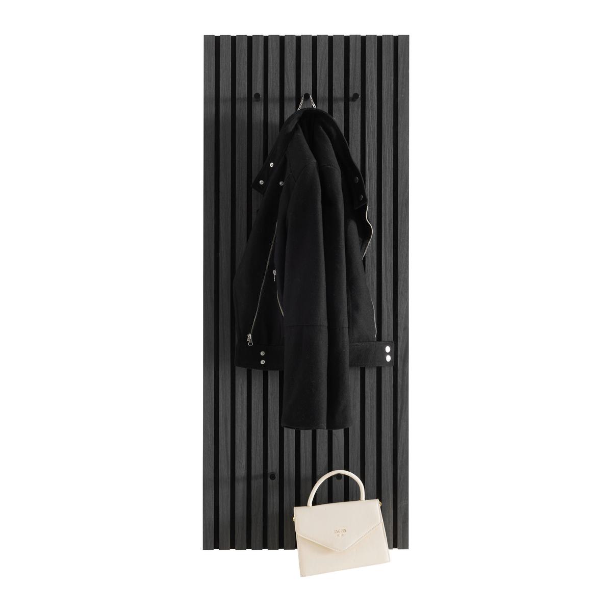 Garderobenpaneel Grace Grau - Grau, MODERN, Holzwerkstoff/Textil (50/125/7cm) - Mömax