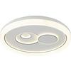 LED-TAKLAMPA MARIO - vit/svart, Modern, metall/plast (49/49/7cm) - Mömax