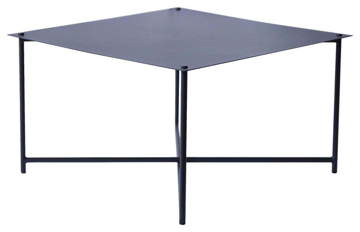 STOLIK KAWOWY BARRY -EXKLUSIV- - antracytowy, Design, metal (70/70/42cm) - Xora