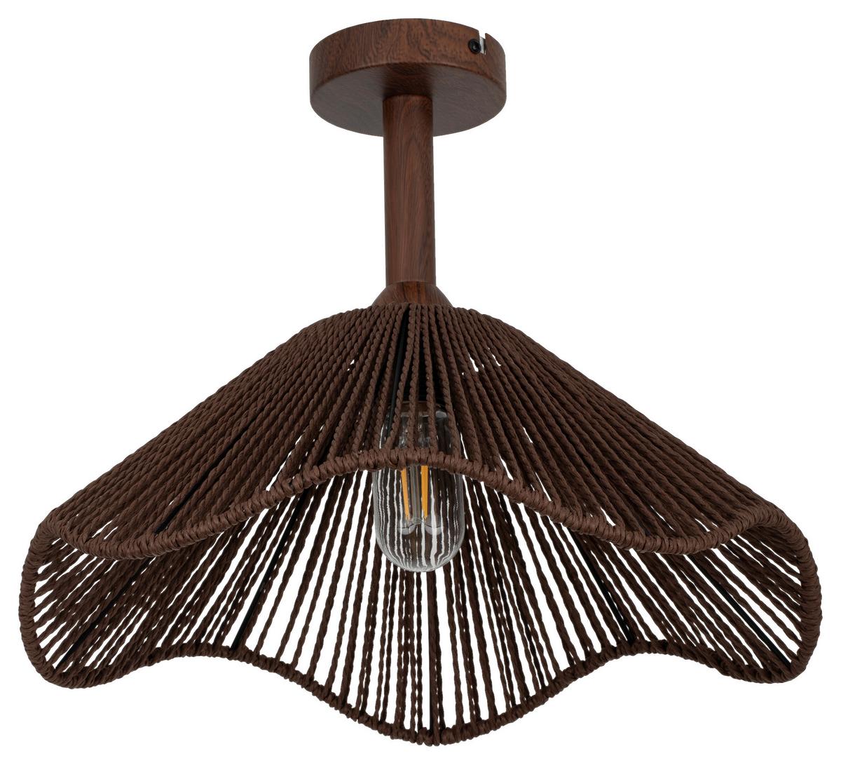 LAMPA SUFITOWA KESHIA - brązowy, Design, metal/papier (40/31cm) - Collet's Monde