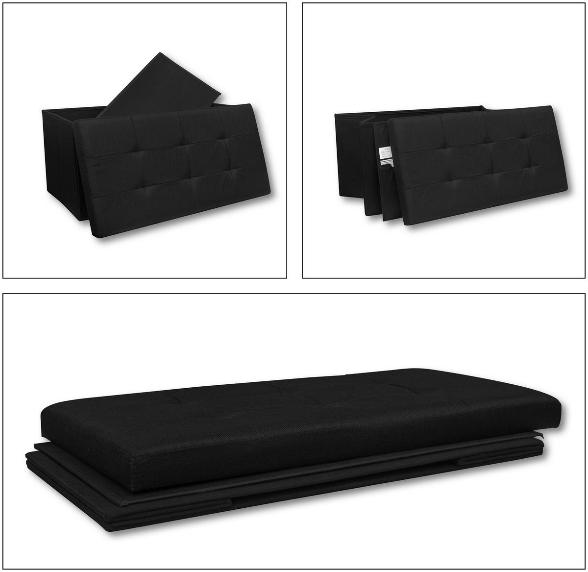SITZBOX BOXAS - Anthrazit, Basics, Holzwerkstoff/Kunststoff (76/38/38cm) - MID.YOU