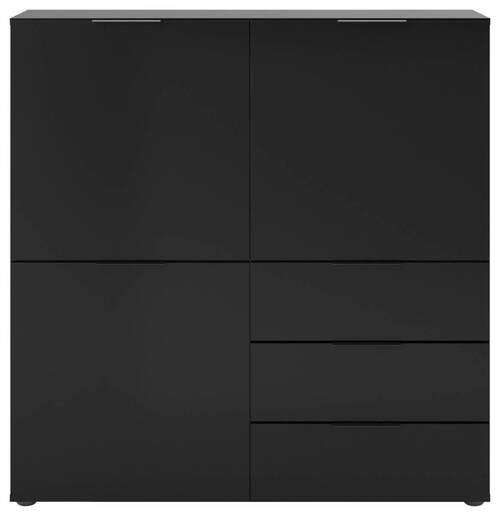 Highboard in Schwarz - Schwarz, MODERN, Kunststoff (100/101/32cm) - Mömax