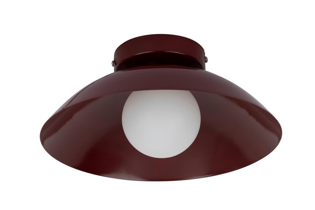 LAMPA SUFITOWA KIMI - ciemnoczerwony, Design, tworzywo sztuczne/metal (30/15cm) - Collet's Monde