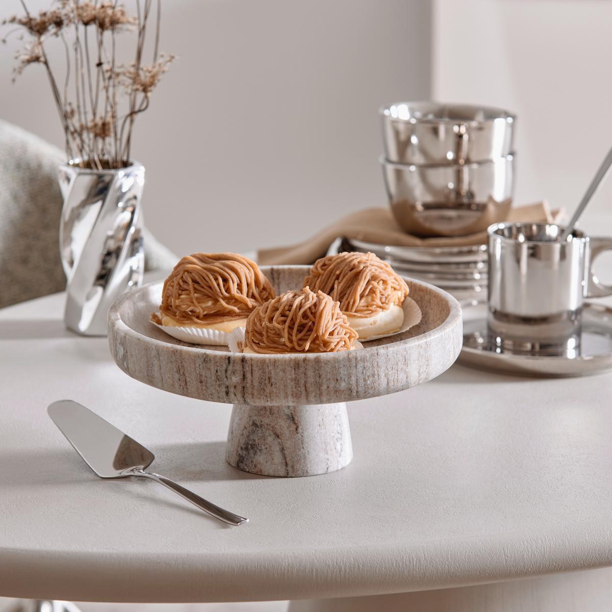 Kaffeebecher Shiny Silver Silberfarben ca. 400ml - Silberfarben, MODERN, Keramik (14/9/10cm) - Mömax