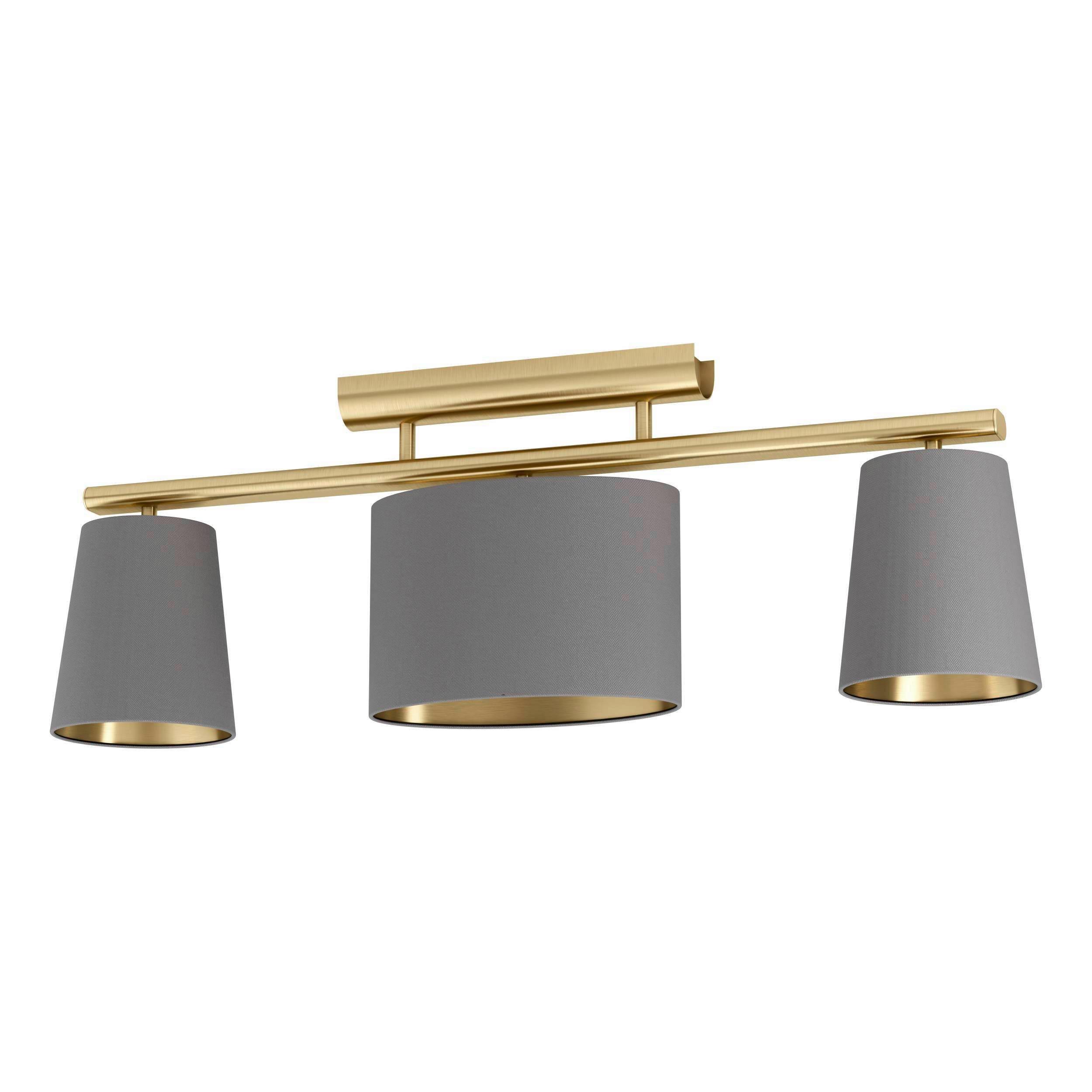 Deckenleuchte 99486_almeida 2 - Messingfarben/Cappuccino, Konventionell, Metall (81/15,5/28cm) - Eglo