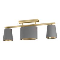 Deckenleuchte 99486_almeida 2 - Messingfarben/Cappuccino, Konventionell, Metall (81/15,5/28cm) - Eglo