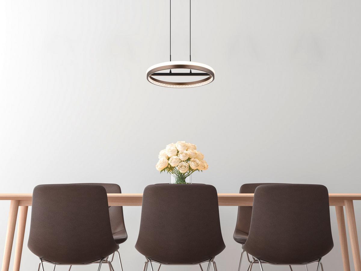 Led Viseća Svjetiljka Tamno Siva Boja - tamno siva/prozirno, Design, metal/plastika (39,7/150cm) - Globo