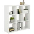 Raumteiler in Weiß - Weiß, MODERN, Holzwerkstoff/Kunststoff (111/111/34cm) - Modern Living Raumteiler in Weiß - Weiß, MODERN, Holzwerkstoff/Kunststoff (111/111/34cm) - Modern Living