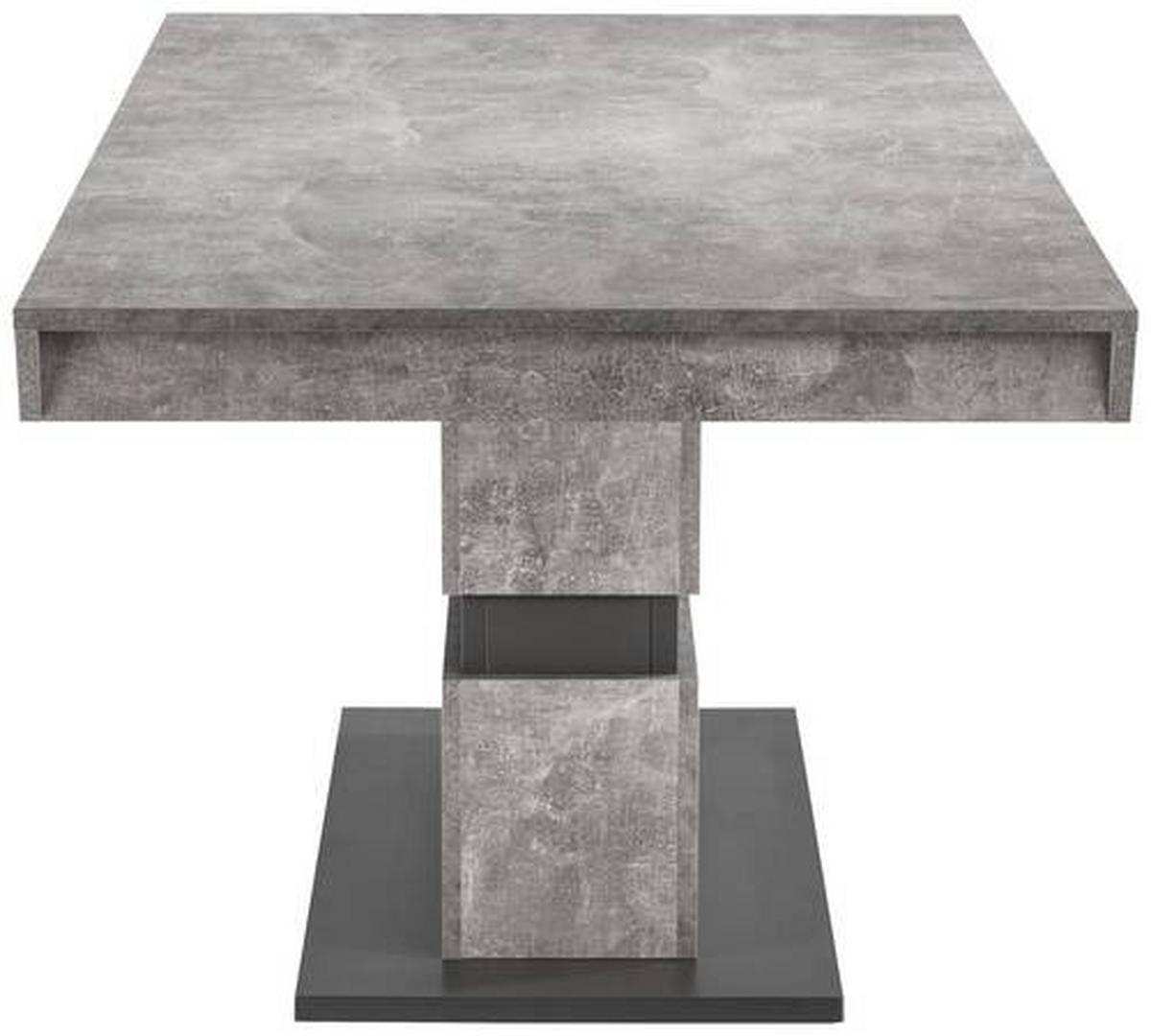 Esstisch Matthew Grau ca. 140x90x75 cm - Dunkelgrau/Grau, MODERN, Holzwerkstoff (140/90/75cm) - MID.YOU