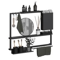 Haken-Set Systemstyle Schwarz - Schwarz, MODERN, Metall (0,5/2,7/3cm) - System Style