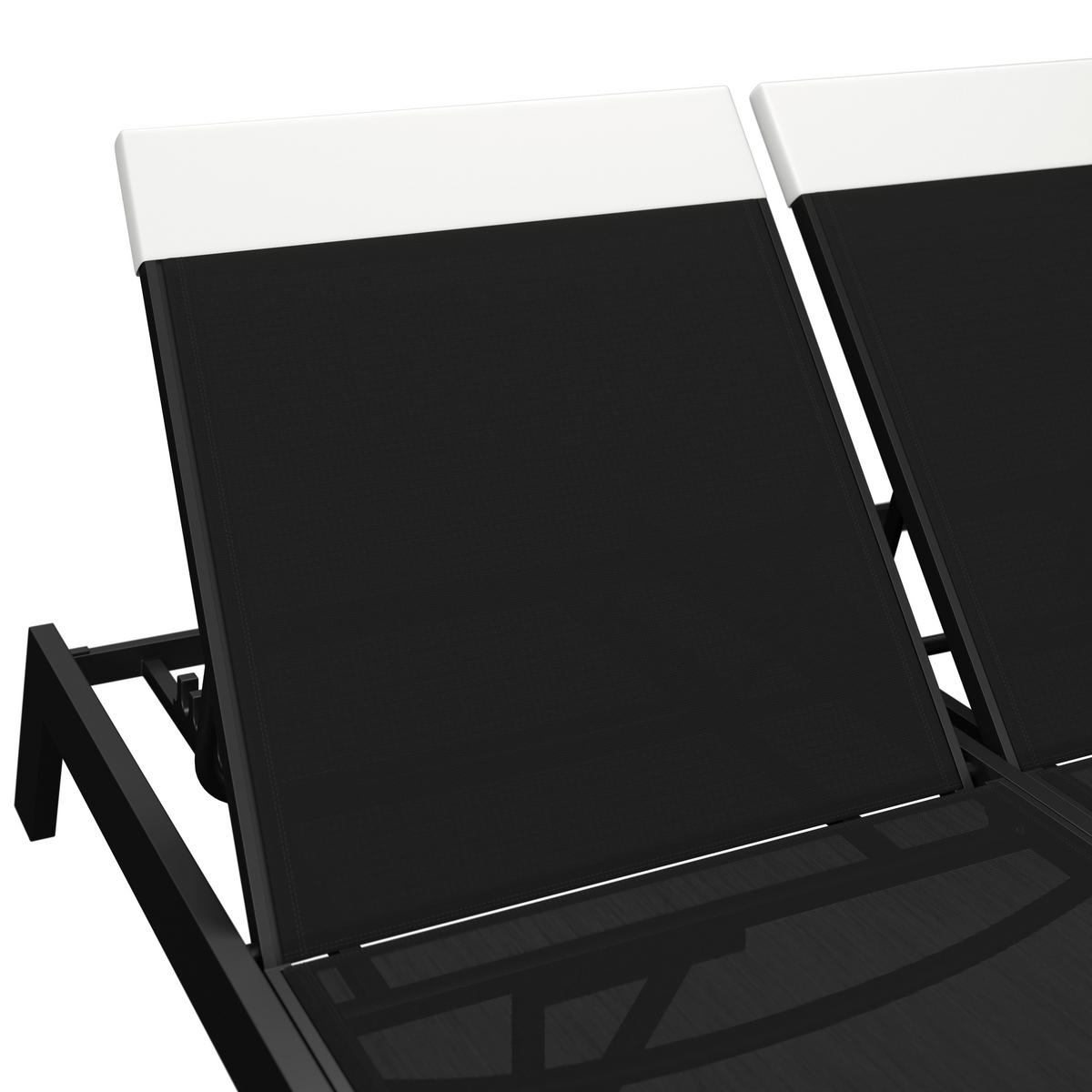 Vrtni Ležalnik Nouri, Svetlo Siva - svetlo siva, Moderno, kovina/tekstil (203/38/143cm) - Bessagi Garden