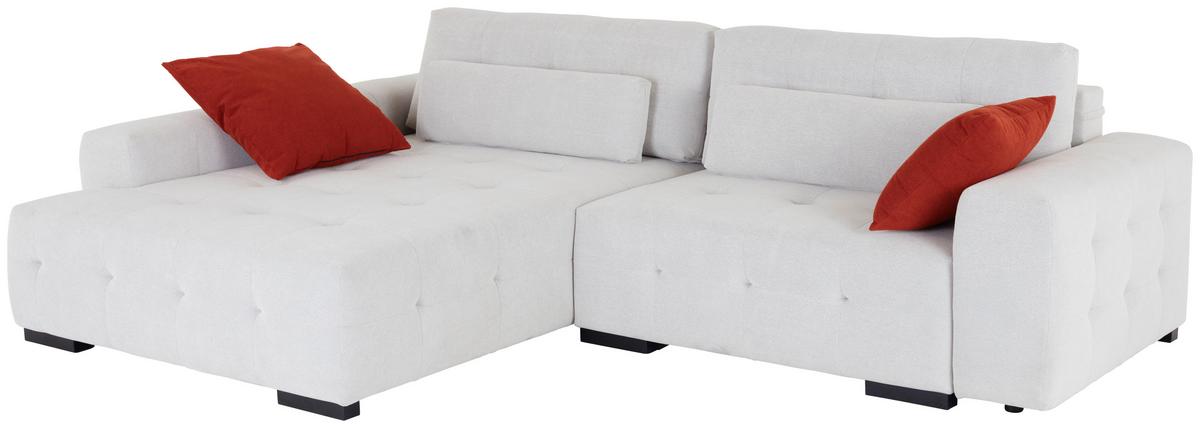 Kutna Garnitura Chance - bež/crvena, Moderno, drvni materijal/tekstil (201/301cm) - Modern Living