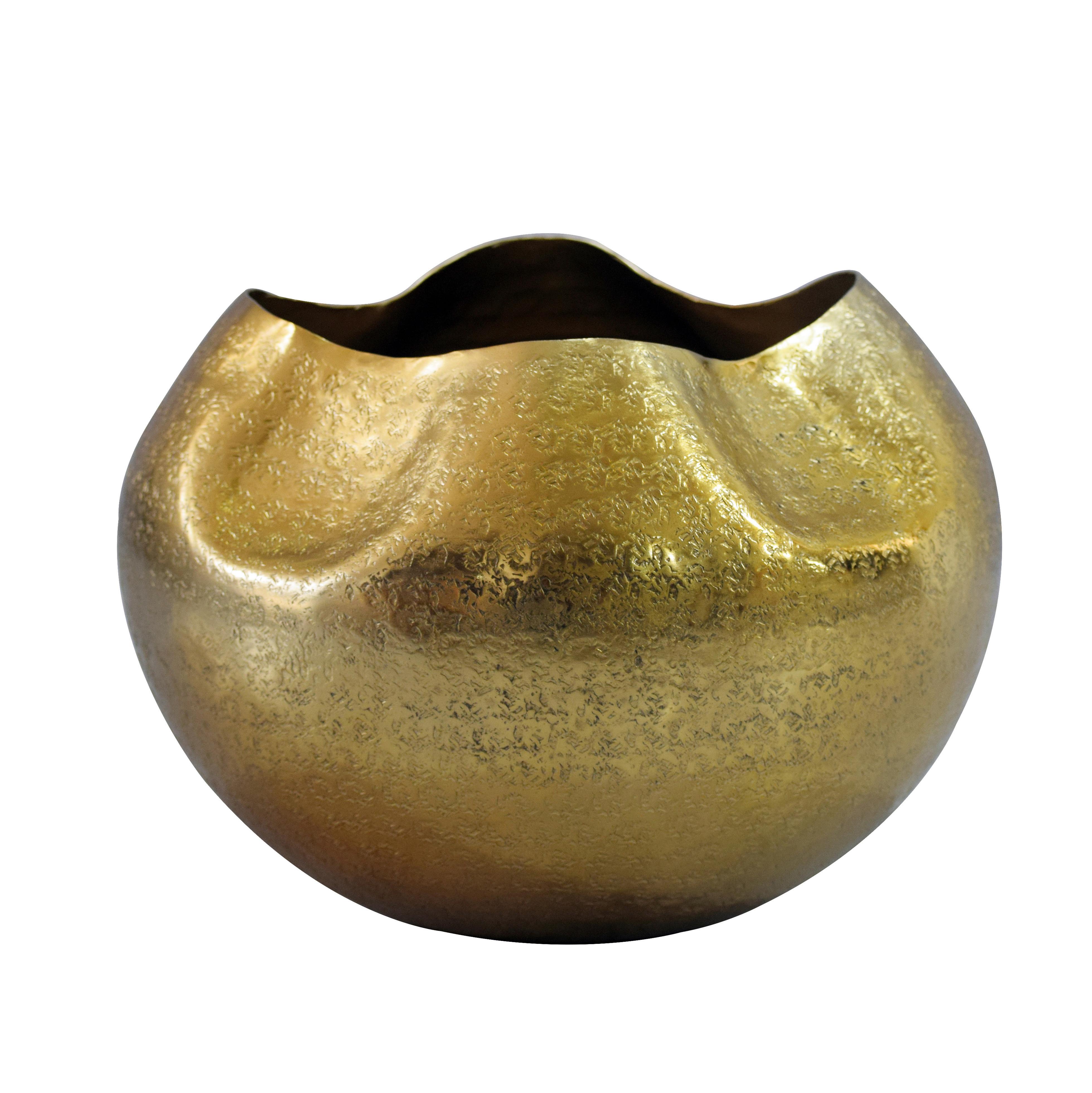 Vase Wl7.551 - Goldfarben, Design, Metall (30/21cm) - MID.YOU
