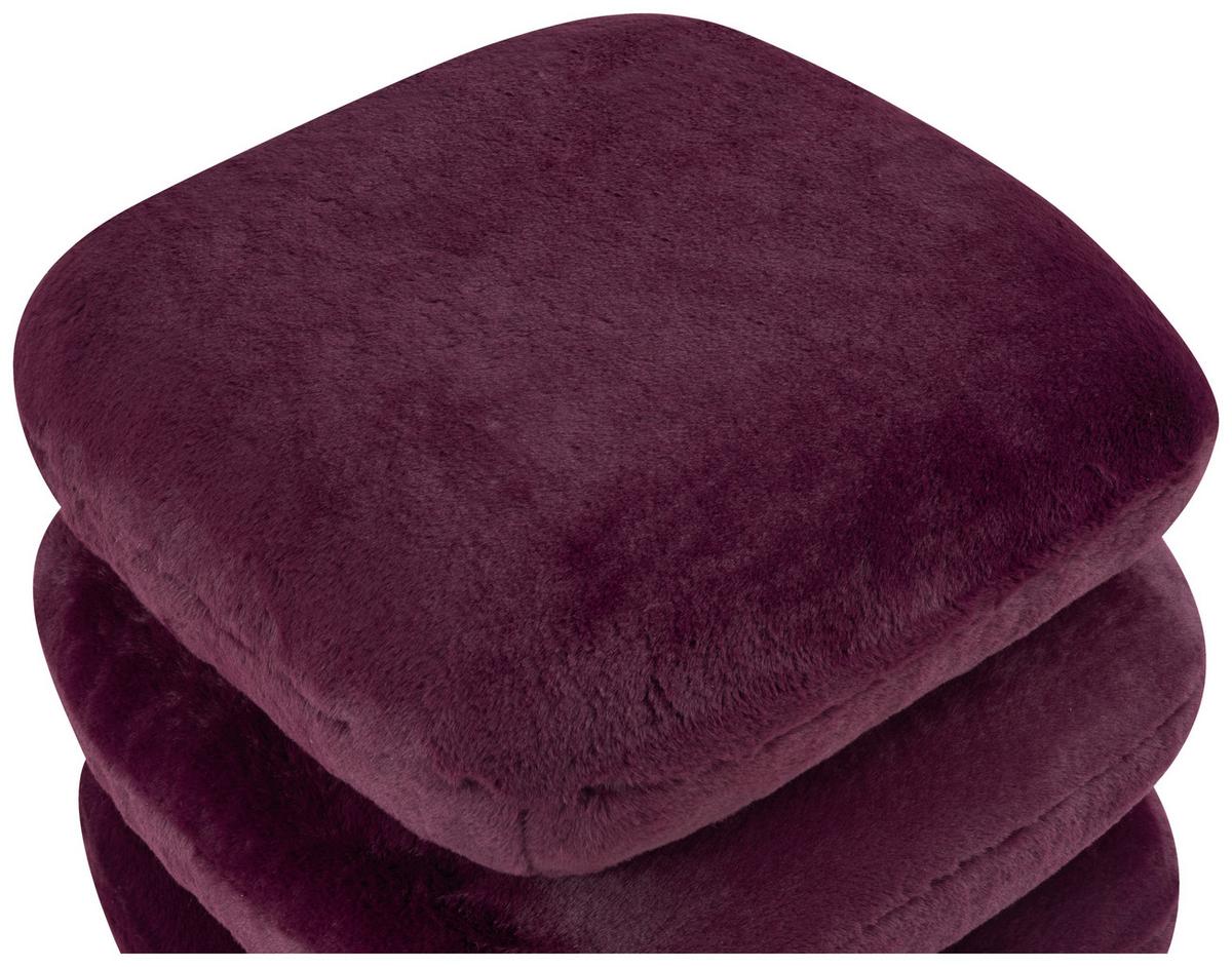 Tabure Vicky - bordo, Moderno, drvo/metal (54/54/44cm) - Premium Living