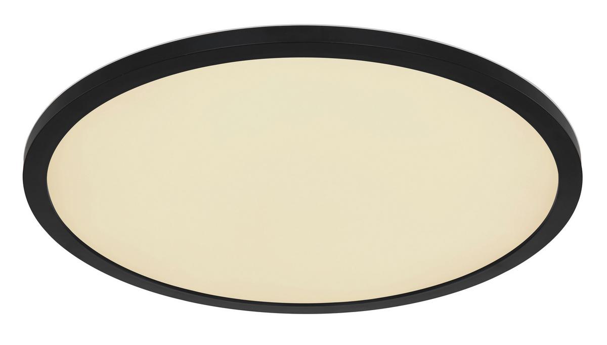 LED-Deckenleuchte Sapana Schwarz/Weiß max. 21 Watt - Opal/Schwarz, Design, Kunststoff (42/2,5cm) - Globo