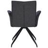 STOL MED ARMSTÖD NOVA - grå/svart, Modern, metall/textil (63/88/63cm) - Mömax