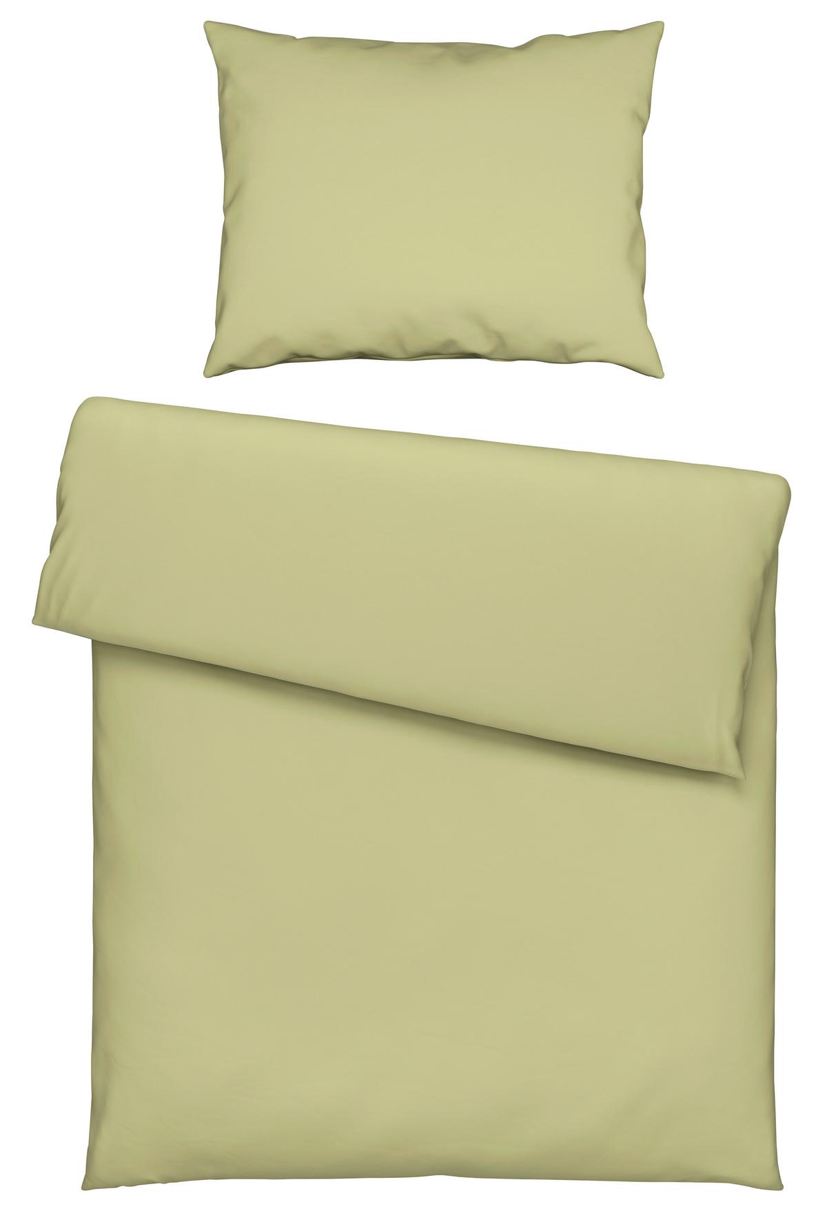 Posteljnina Stone Washed Uni, Zelena, 60/80, 140/200 - zelena, Romantika, tekstil (140/200cm) - Modern Living
