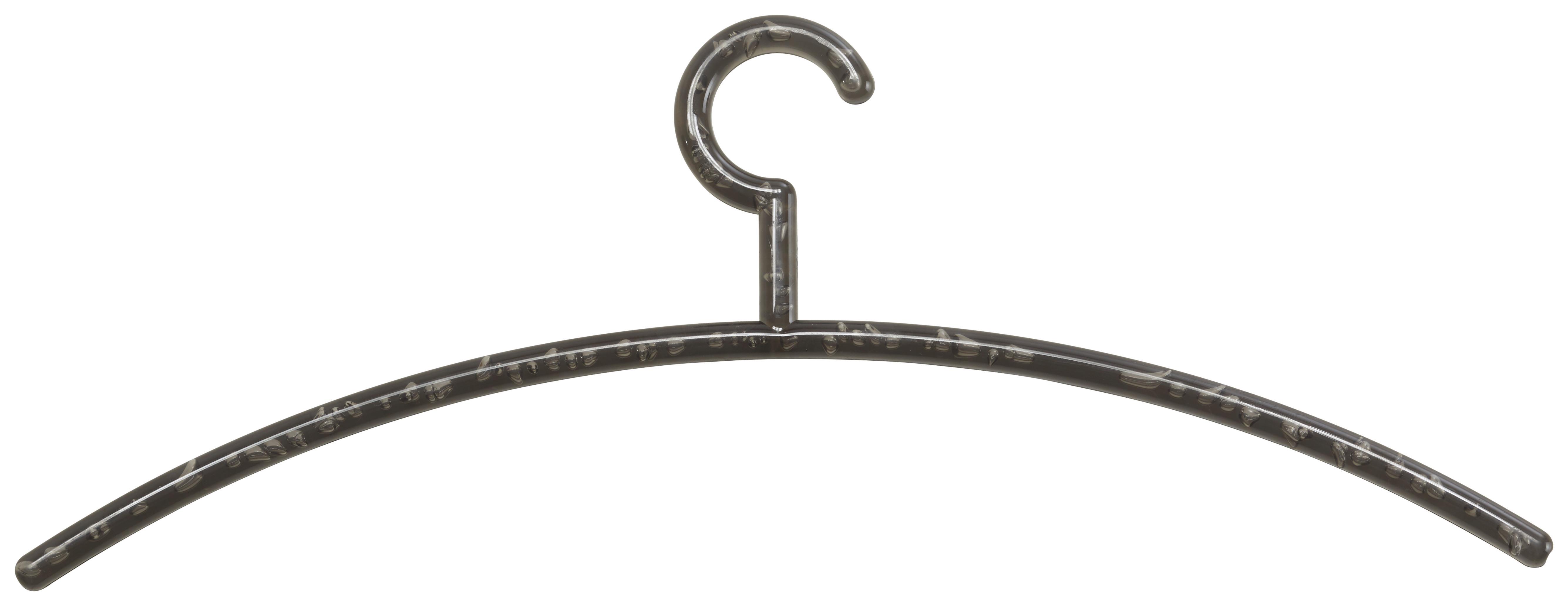 Kleiderbügel in Grau aus Kunststoff - Grau, Kunststoff (46/18/1cm) - Mömax