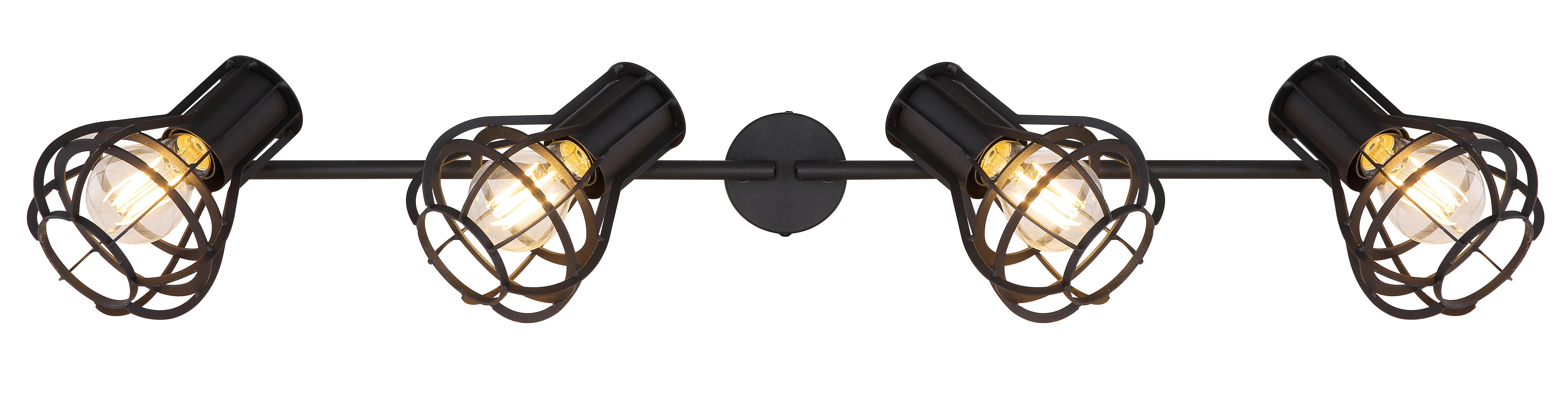 LAMPA REFLEKTOROWA CLASTRA - czarny, Modern, metal (70/13/22,5cm)