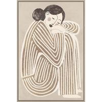 Keilrahmenbild Lotta ca. 60x90cm - Beige/Schwarz, MODERN, Holzwerkstoff/Kunststoff (60/90cm) - Premium Living