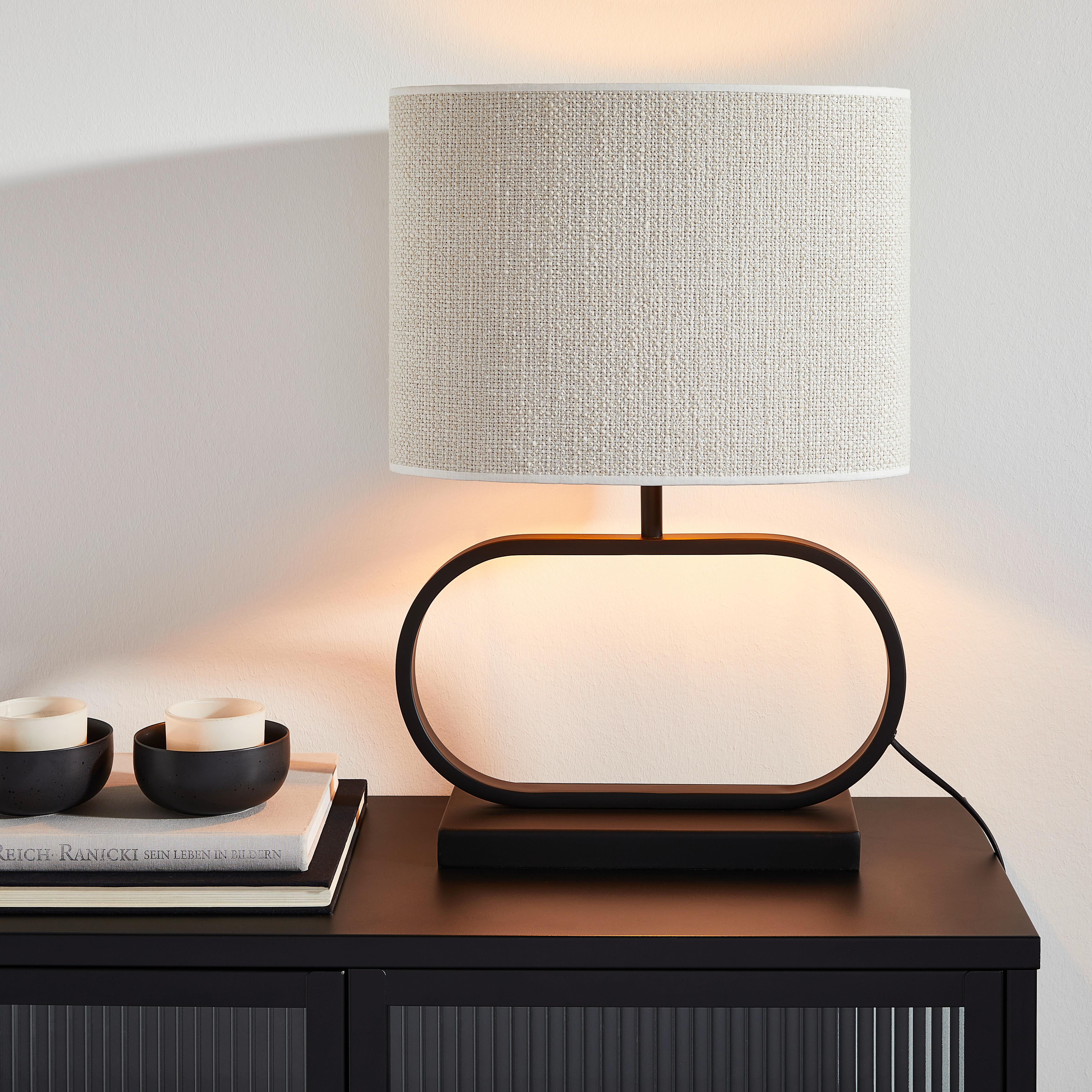LAMPA STOŁOWA 8196712 - czarny, Trend, metal (37/13/29cm) - Light & Living
