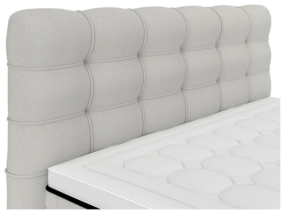 Boxspringbett Carmen C Beige ca. 180x200cm - Beige, Konventionell, Holz/Holzwerkstoff (180/200cm) - Premium Living