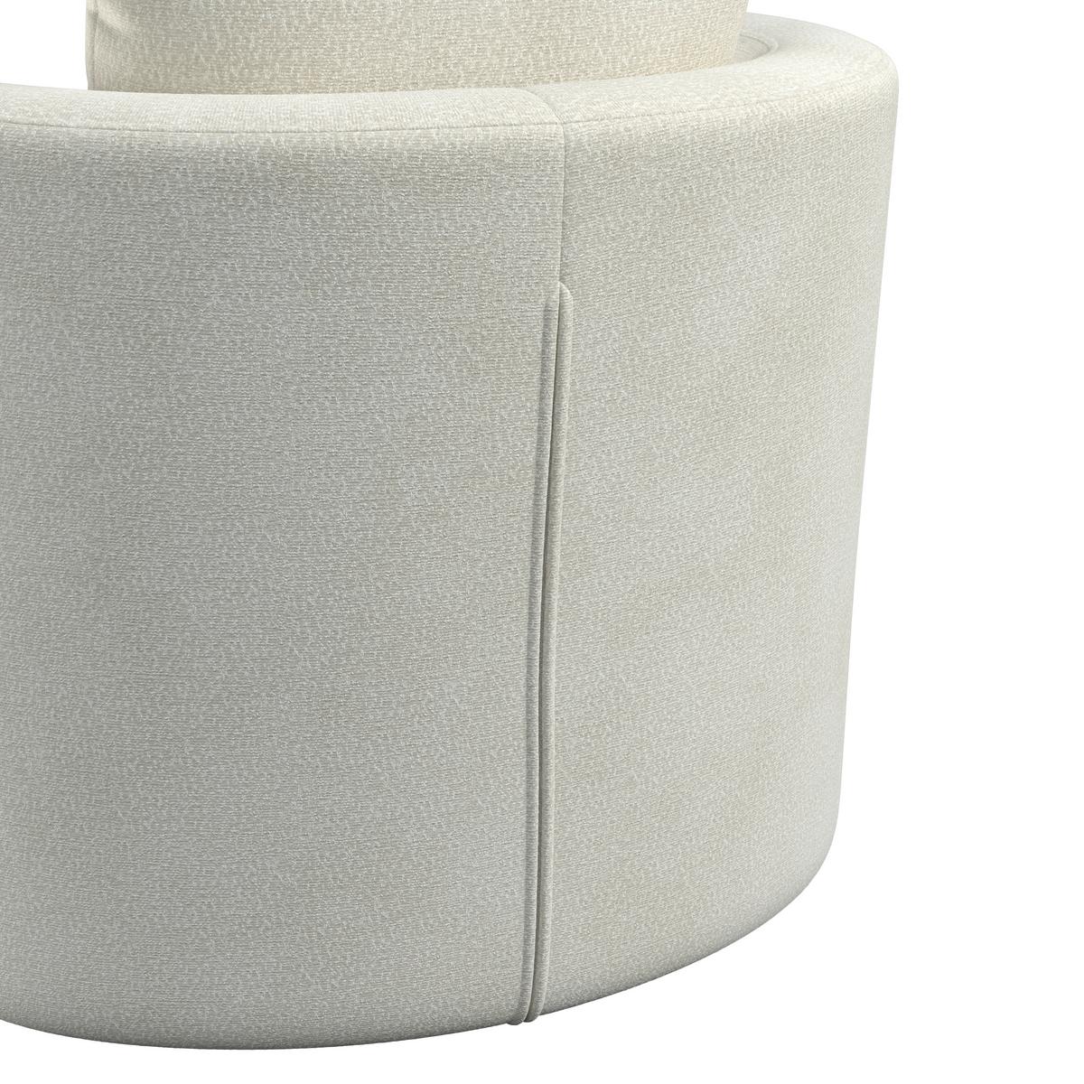 Sessel Marieta Chenille Weiß - Schwarz/Weiß, MODERN, Holz/Textil (76/84/78cm)