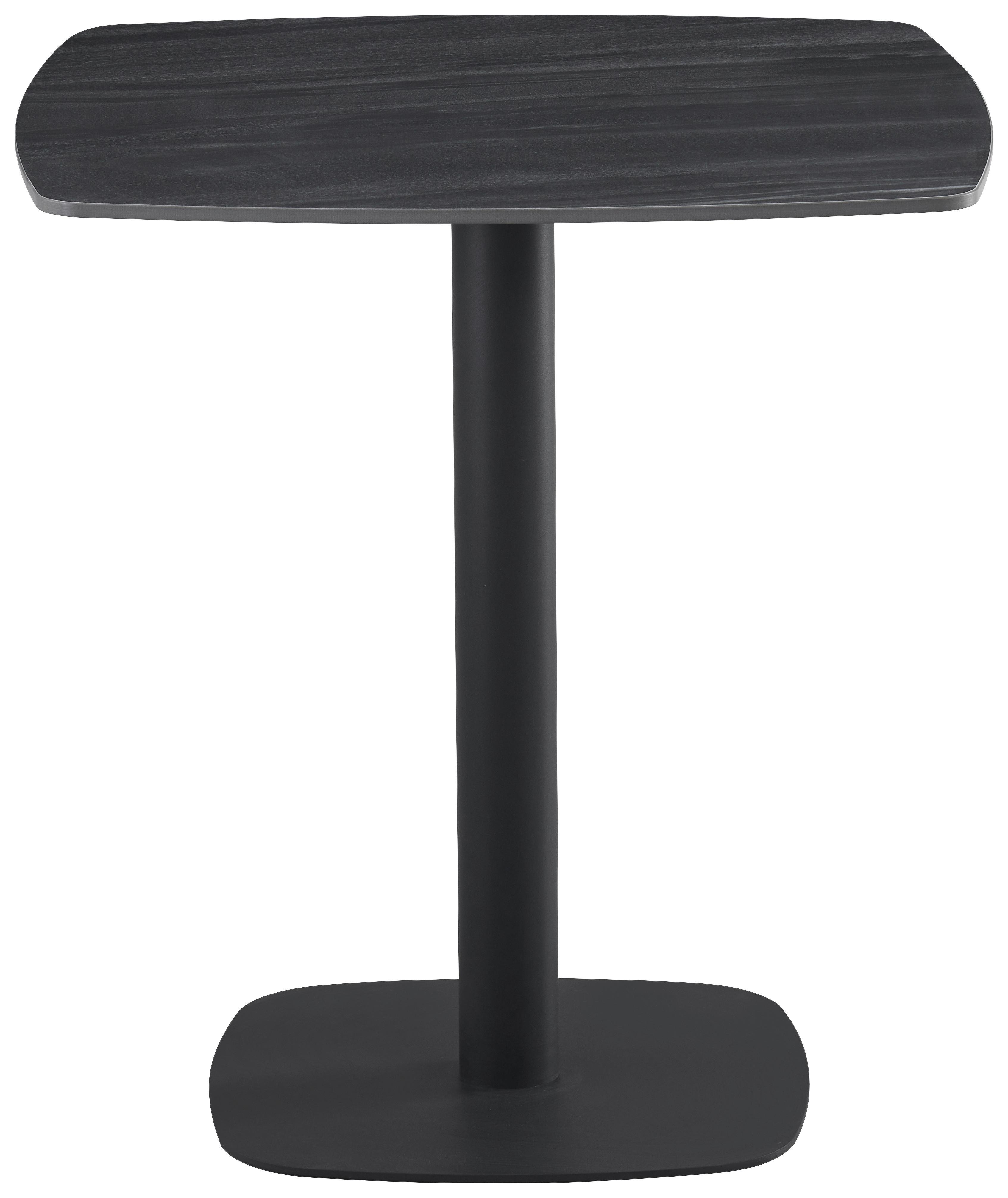 CAFÉBORD SAM - svart, Design, metall/keramik (70/70/75cm) - Mömax