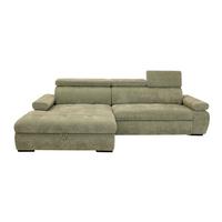 Kutna Garnitura Vegas - zelena/crna, Design, drvo/tekstil (173/294cm) - Modern Living