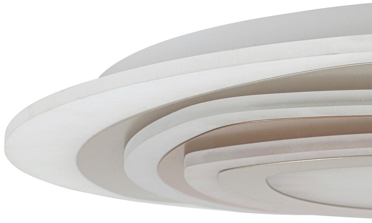 LAMPA SUFITOWA ELLA - biały/cappuccino, Trend, tworzywo sztuczne/metal (50/6cm) - Novel