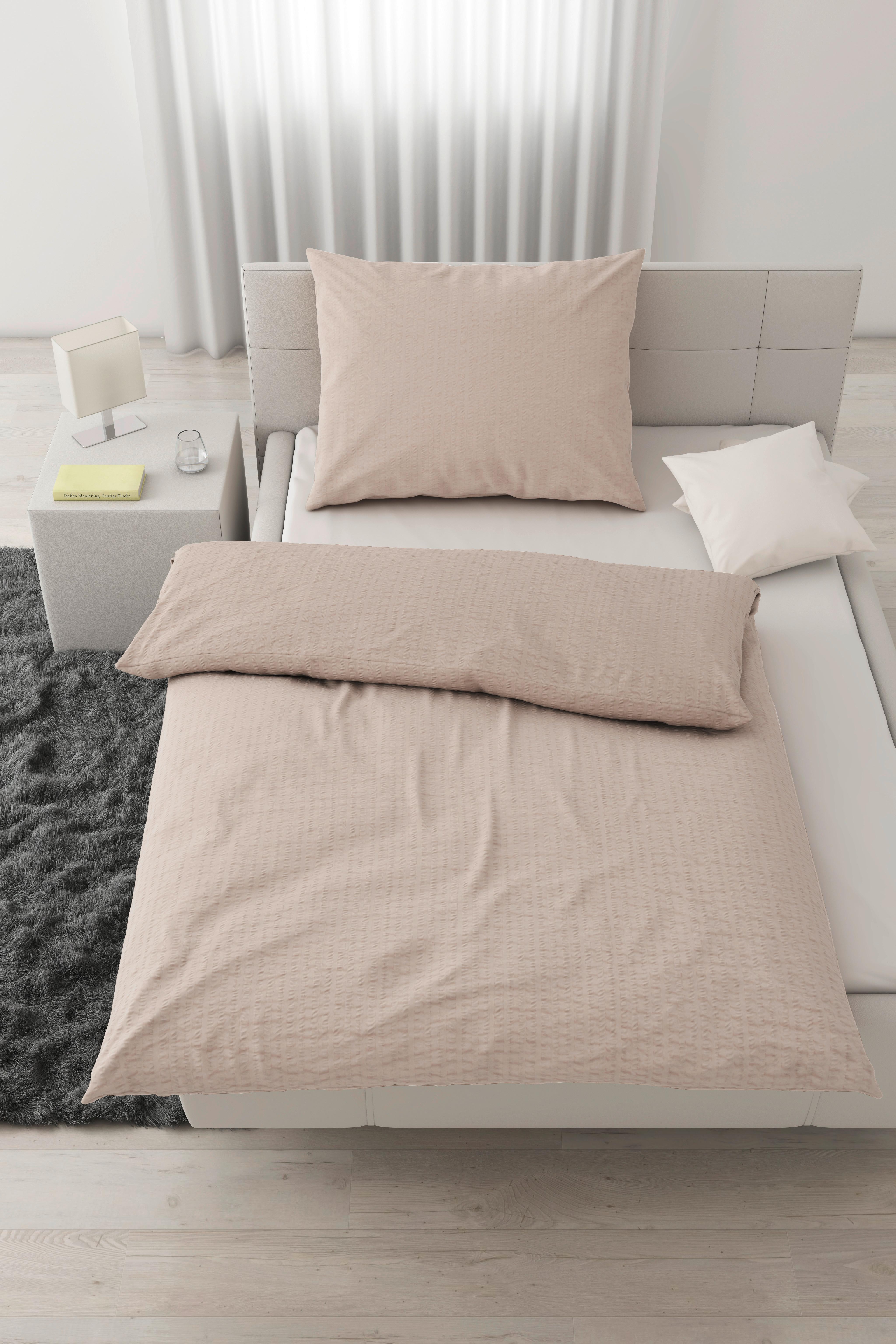 Bettwäsche Gisela Beige ca. 140x200cm - Beige, Textil (140/200cm) - Modern Living