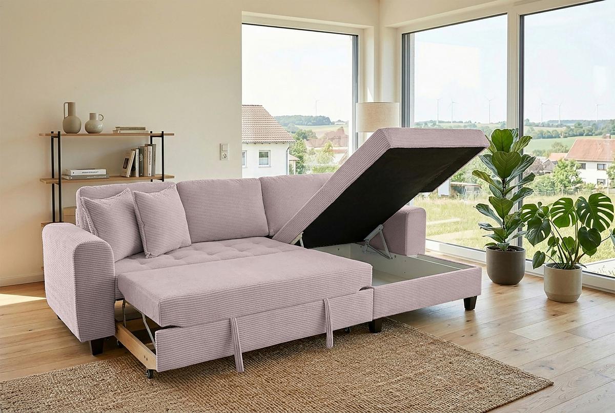 Coltar MORITZ - roz, Trend, textil (265/155cm) - Modern Living