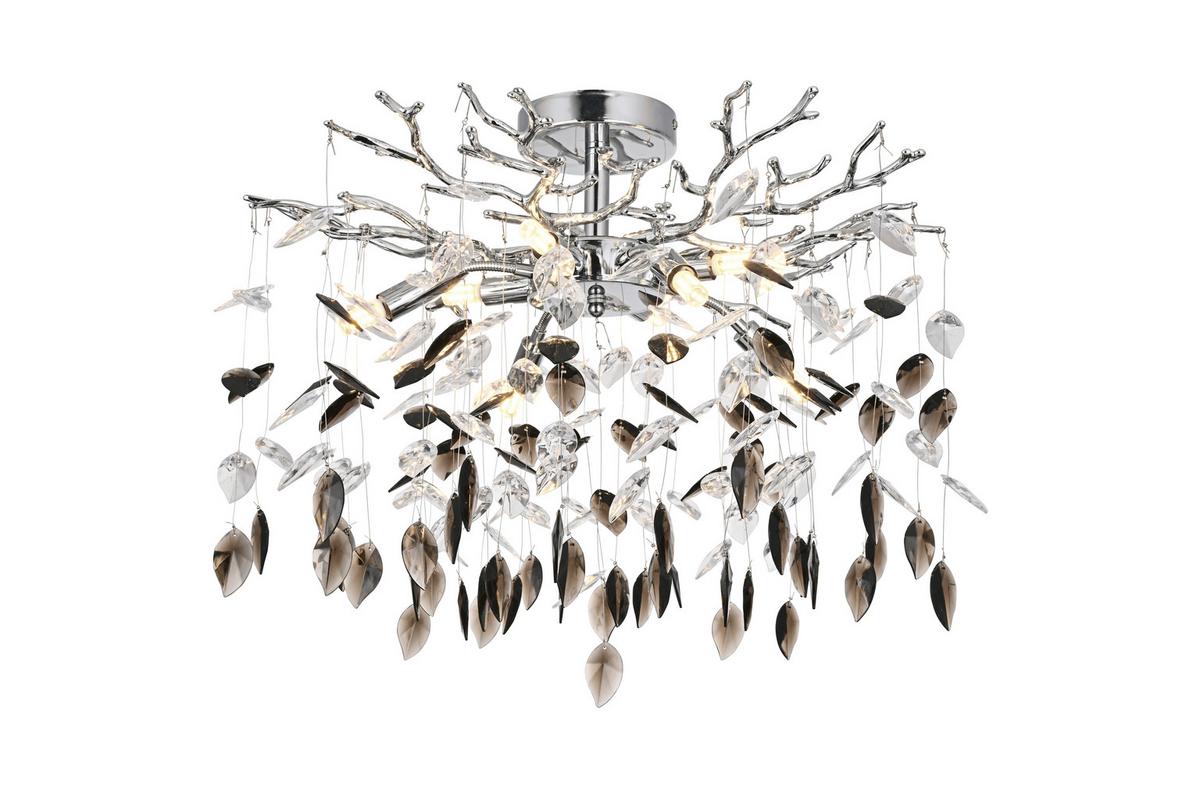 Svjetiljka Stropna Moni - siva/prozirno, Moderno, metal/plastika (60/60/46cm) - Mömax