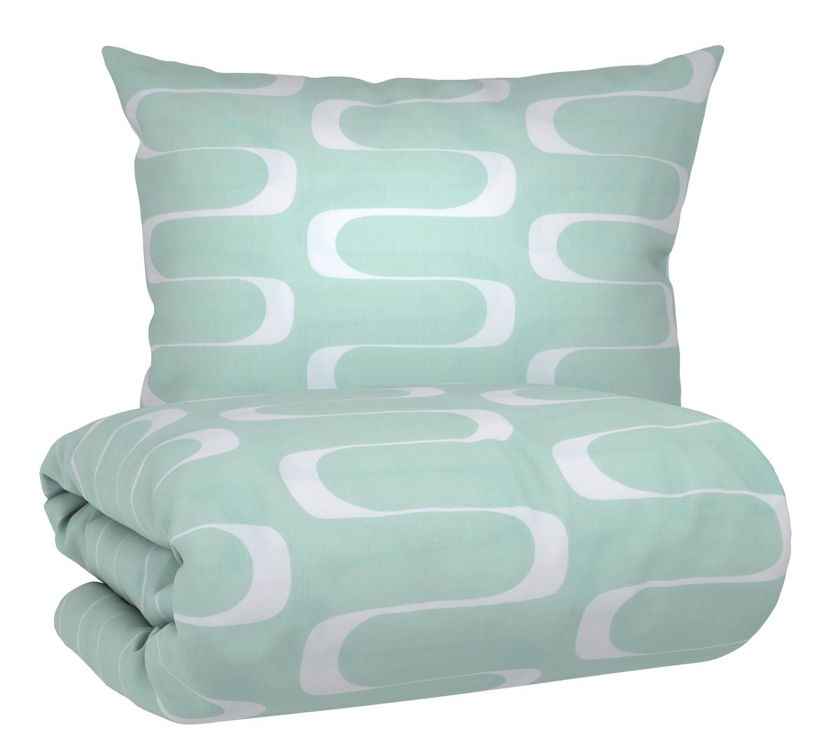 Bettwäsche Tina Wende Hellgrün ca. 140x200cm - Hellgrün, LIFESTYLE, Textil (140/200cm) - Mömax