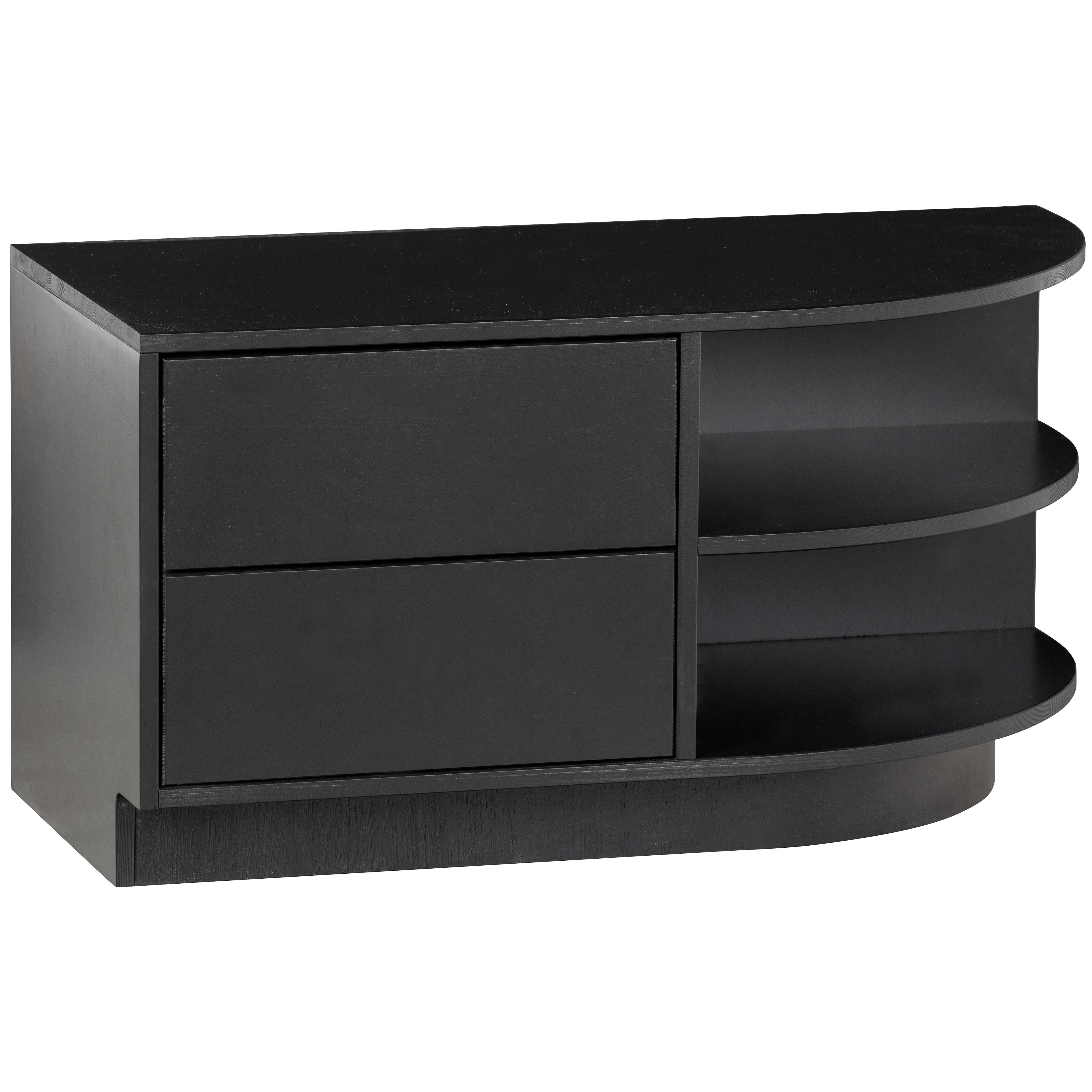 Lowboard Finca Schwarz - Schwarz, Design, Holz (78/40/40cm) - Livetastic