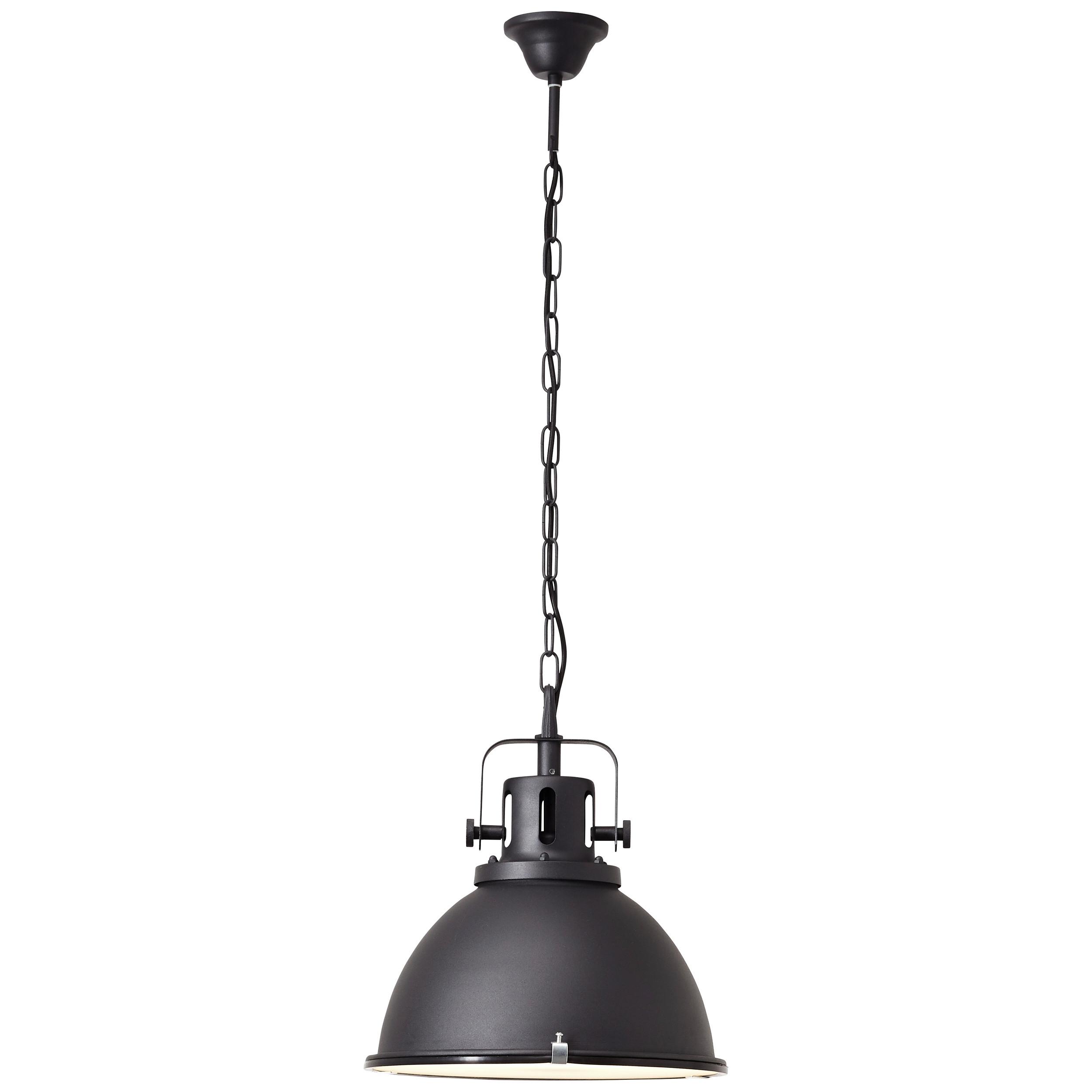Hängeleuchte Jesper Glas max. 60 Watt - Schwarz, Trend, Glas/Metall (38/133cm) - Brilliant