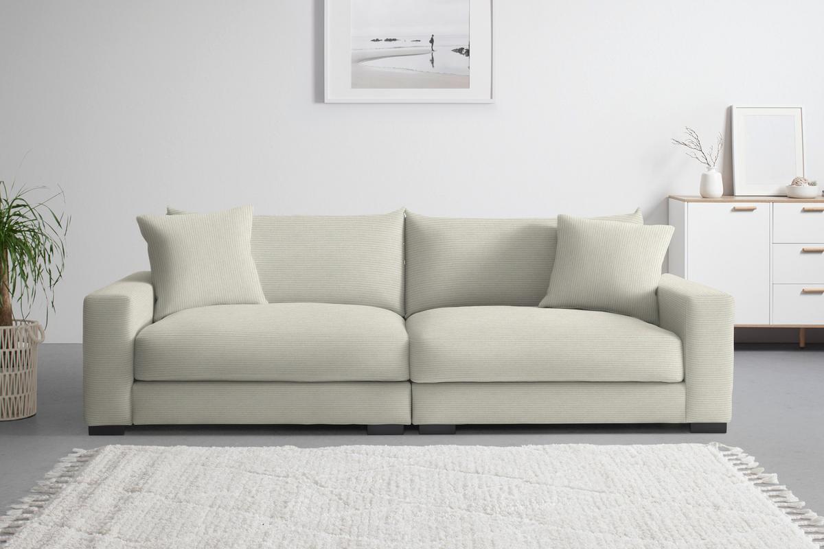 Megasofa Pedro Beige - Beige, MODERN, Holz/Holzwerkstoff (261/83/124cm) - Mömax