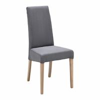Stuhl Roko Grau - Eichefarben/Grau, Modern, Holz/Textil (46/101/62cm) - Mömax