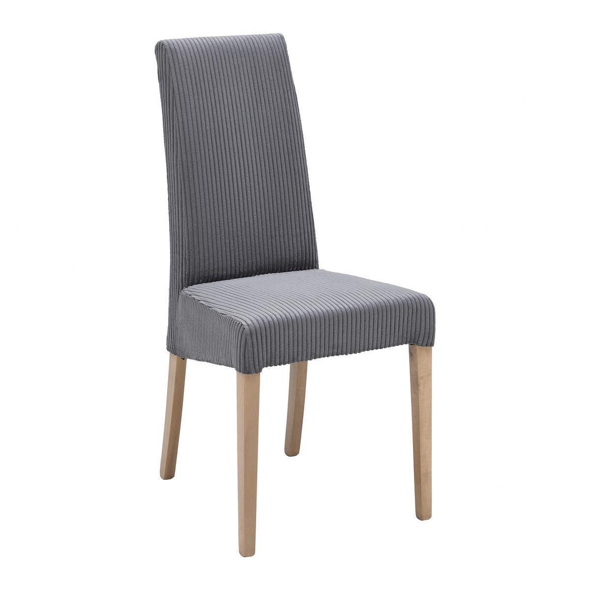 Stuhl Roko Grau - Eichefarben/Grau, Modern, Holz/Textil (46/101/62cm) - Mömax