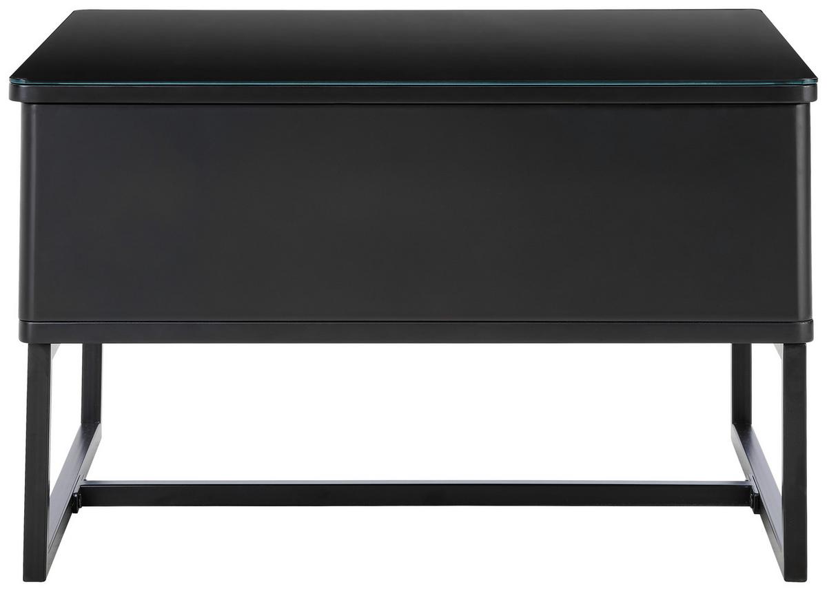 STOLIK KAWOWY WILNO - czarny, Design, metal (70/40,5-65,5/60cm) - Livetastic