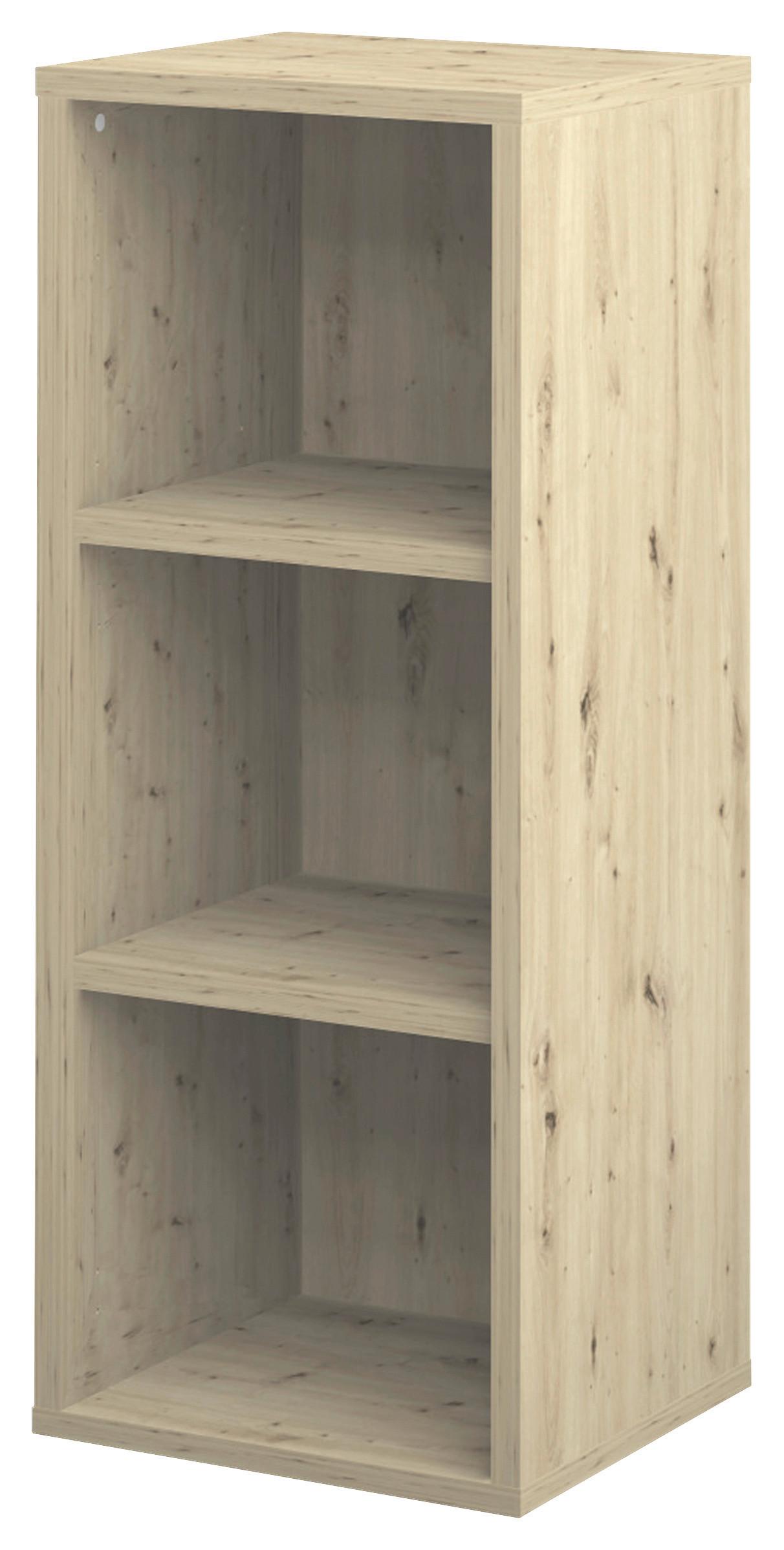 Regal Big Profi Office Eiche Artisan - Schwarz/Eiche Artisan, Modern, Holzwerkstoff/Kunststoff (44/111/40cm) - Mömax