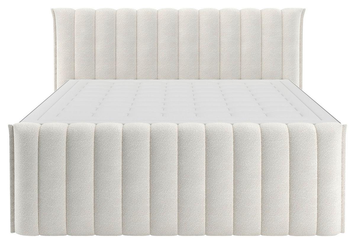 PAT BOXSPRING LINA - crem, Konventionell, plastic/lemn (200/200cm) - Premium Living