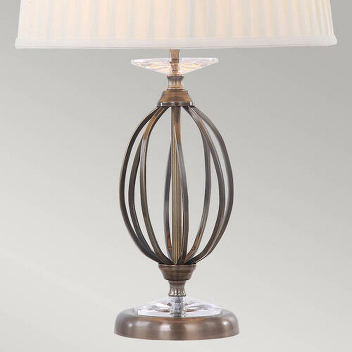 Stolna Svjetiljka Ag-Tl-Aged-Brass - boje mjeda, Konvencionalno, metal/tekstil (36/58cm) - Elstead Lighting